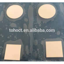 Sustrato de placa de disco de cerámica cuadrada redonda de 0,3 mm de espesor